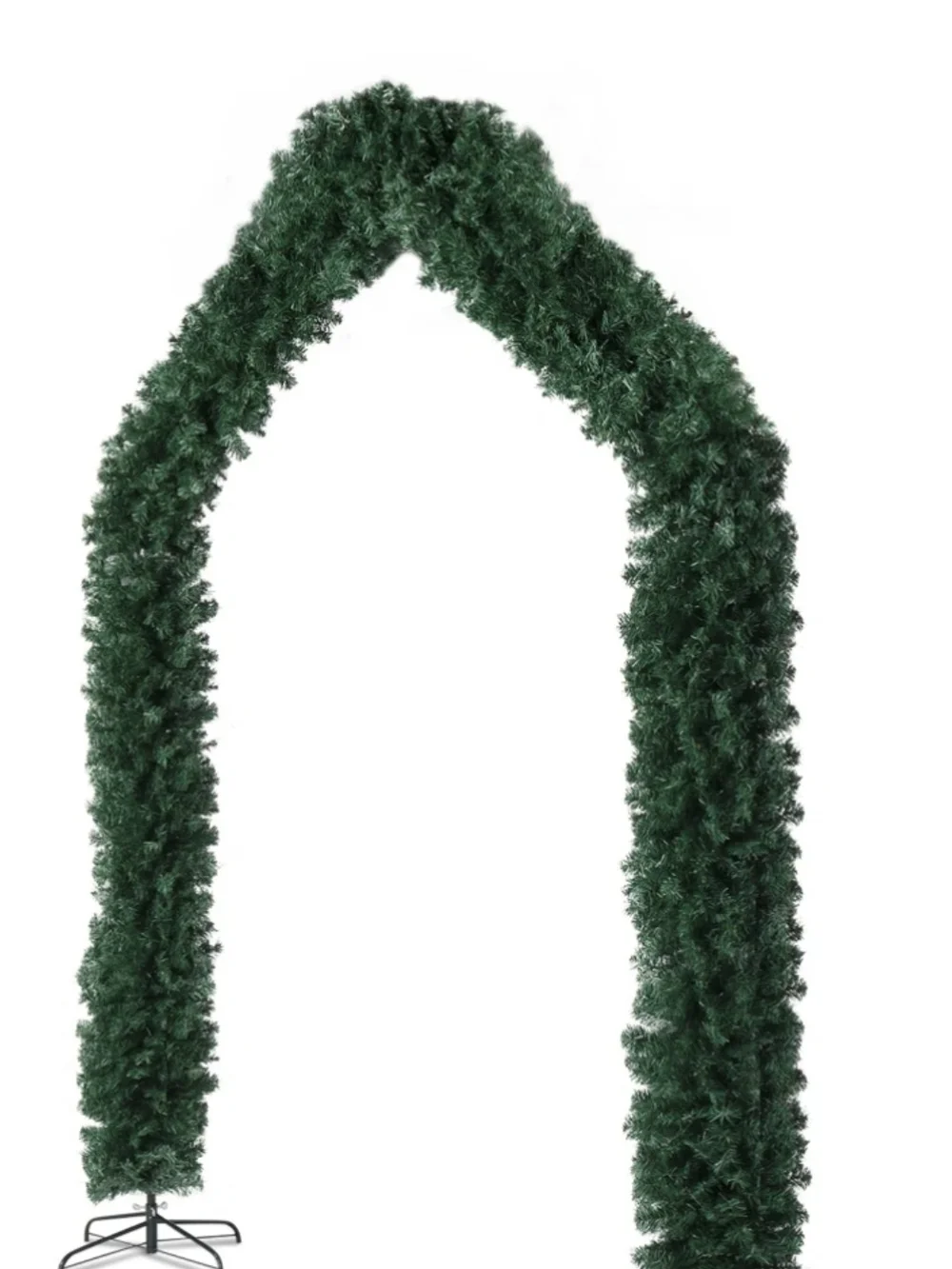 Outdoor Christmas Garland Archway - Green Holiday Doorway Decor